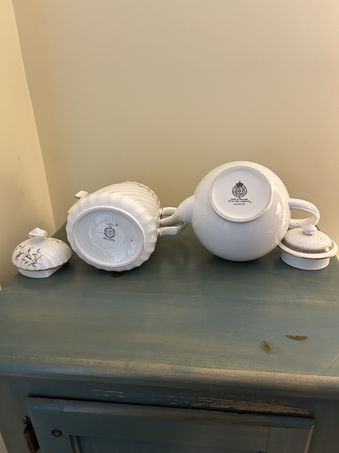 Collection of Unique Vintage Tea Pots & Tea Cups and Saucers - photo 2