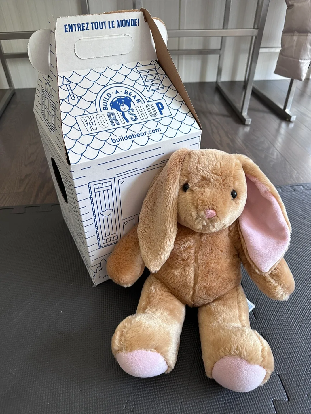 Build-A-Bear Brown Bunny Plush with Box thumbnail