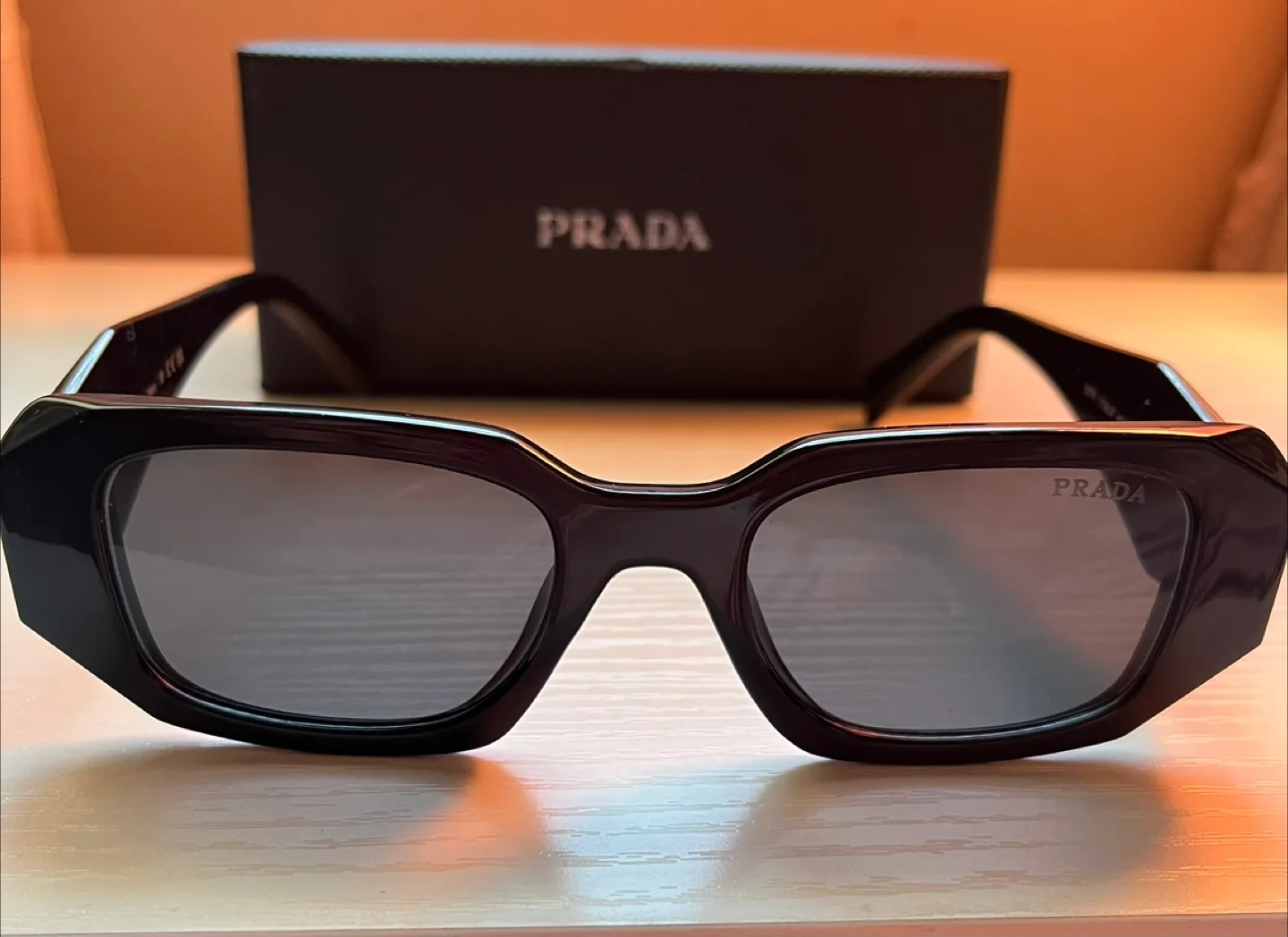Prada SPR 17W-F 49□20 Sunglasses - Black thumbnail