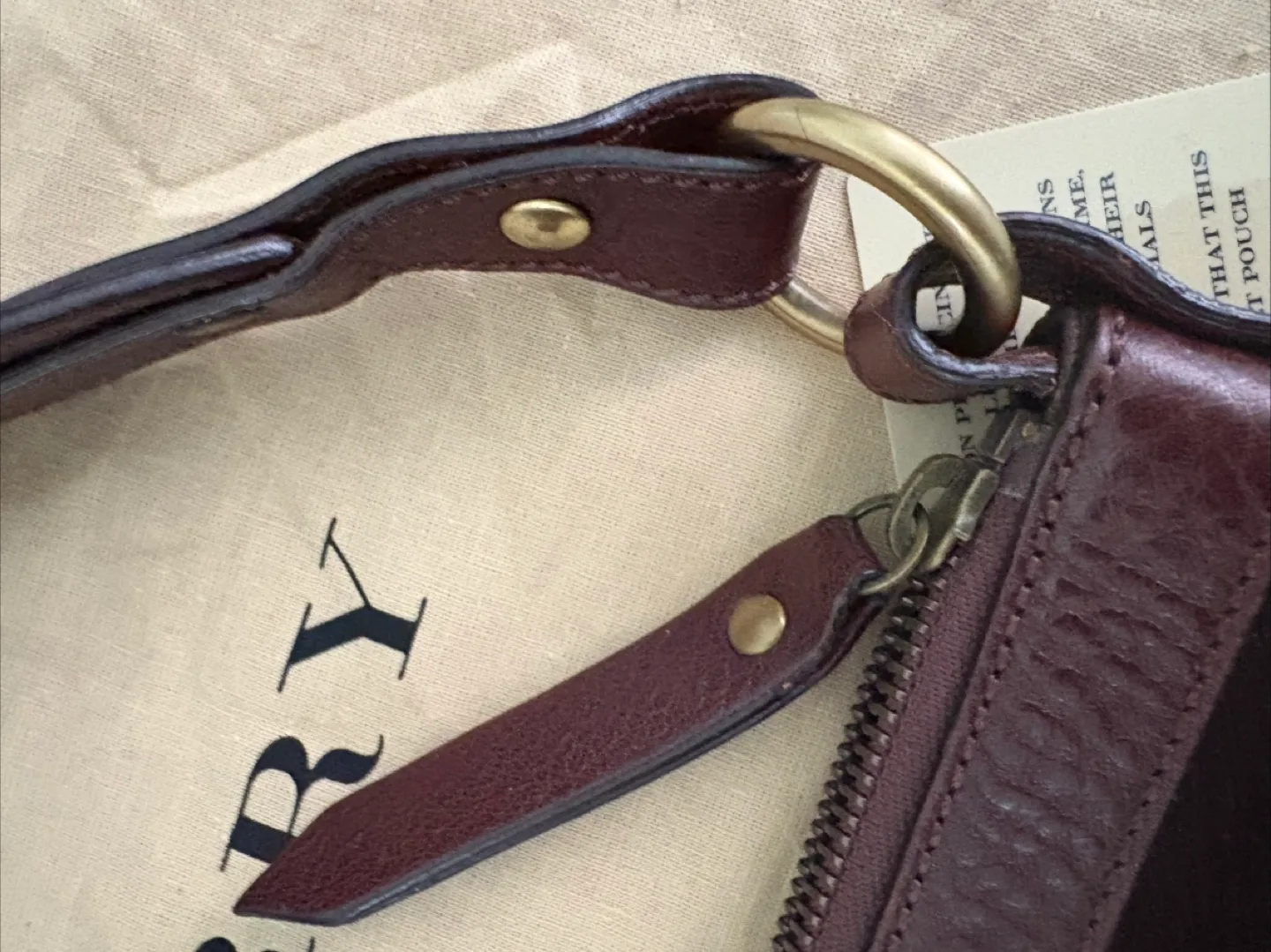 Burberry Brown Leather/Suede Shoulder Bag image indicator(6)