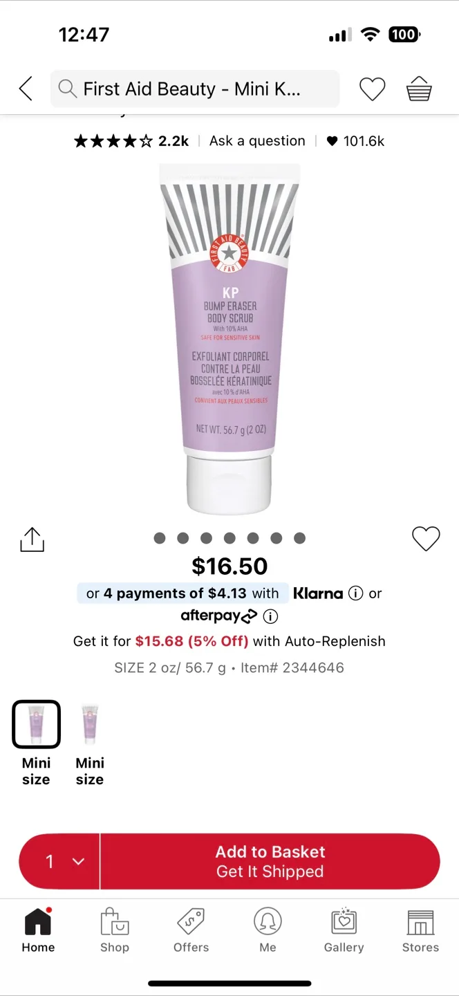 First Aid Beauty KP Bump Eraser Body Scrub thumbnail