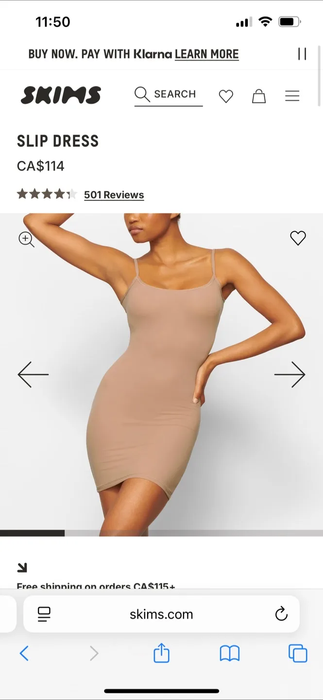 SKIMS Soft Lounge Long Slip Dress - Size S thumbnail