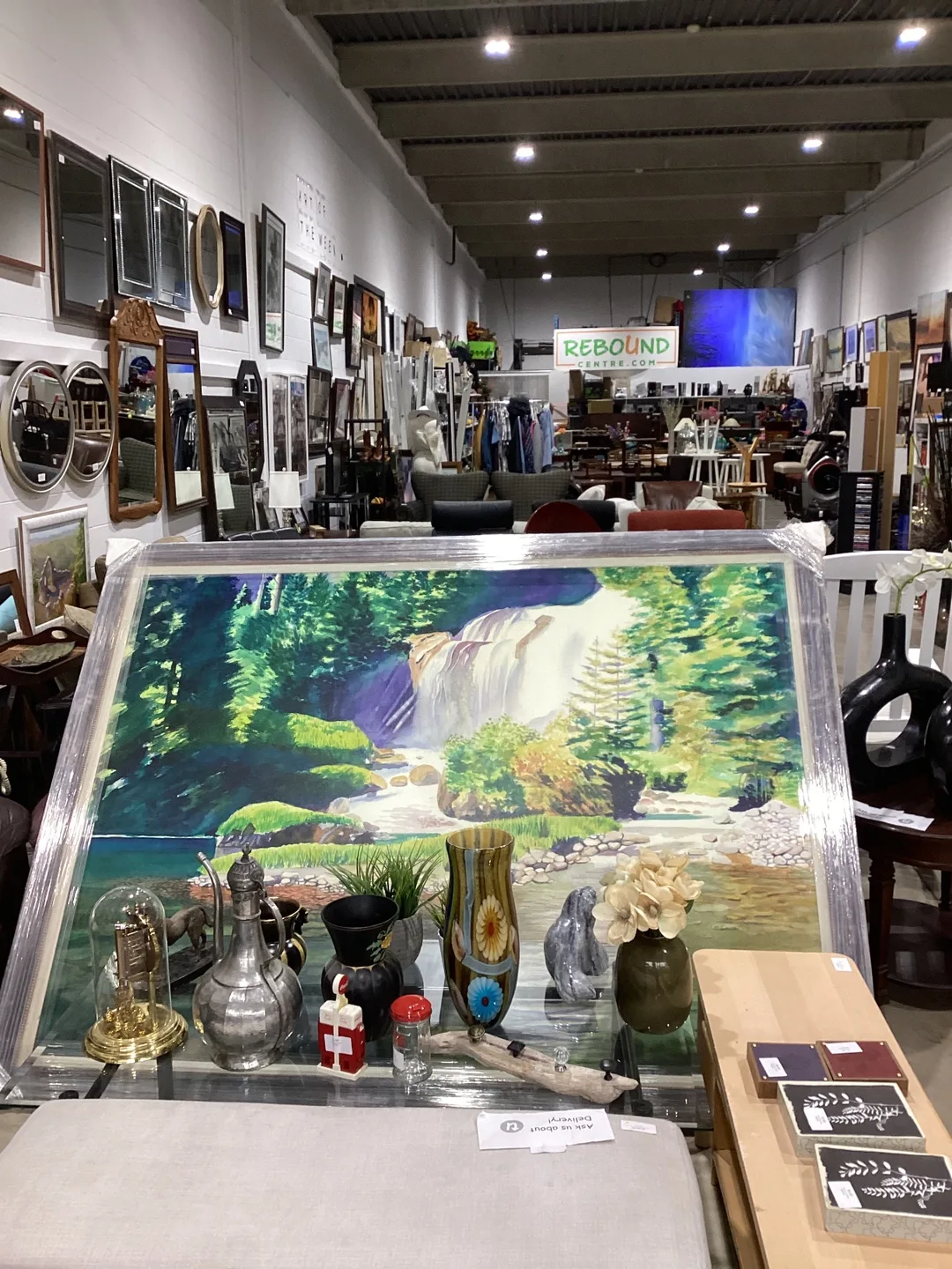 B.A. Norman Waterfall Painting thumbnail