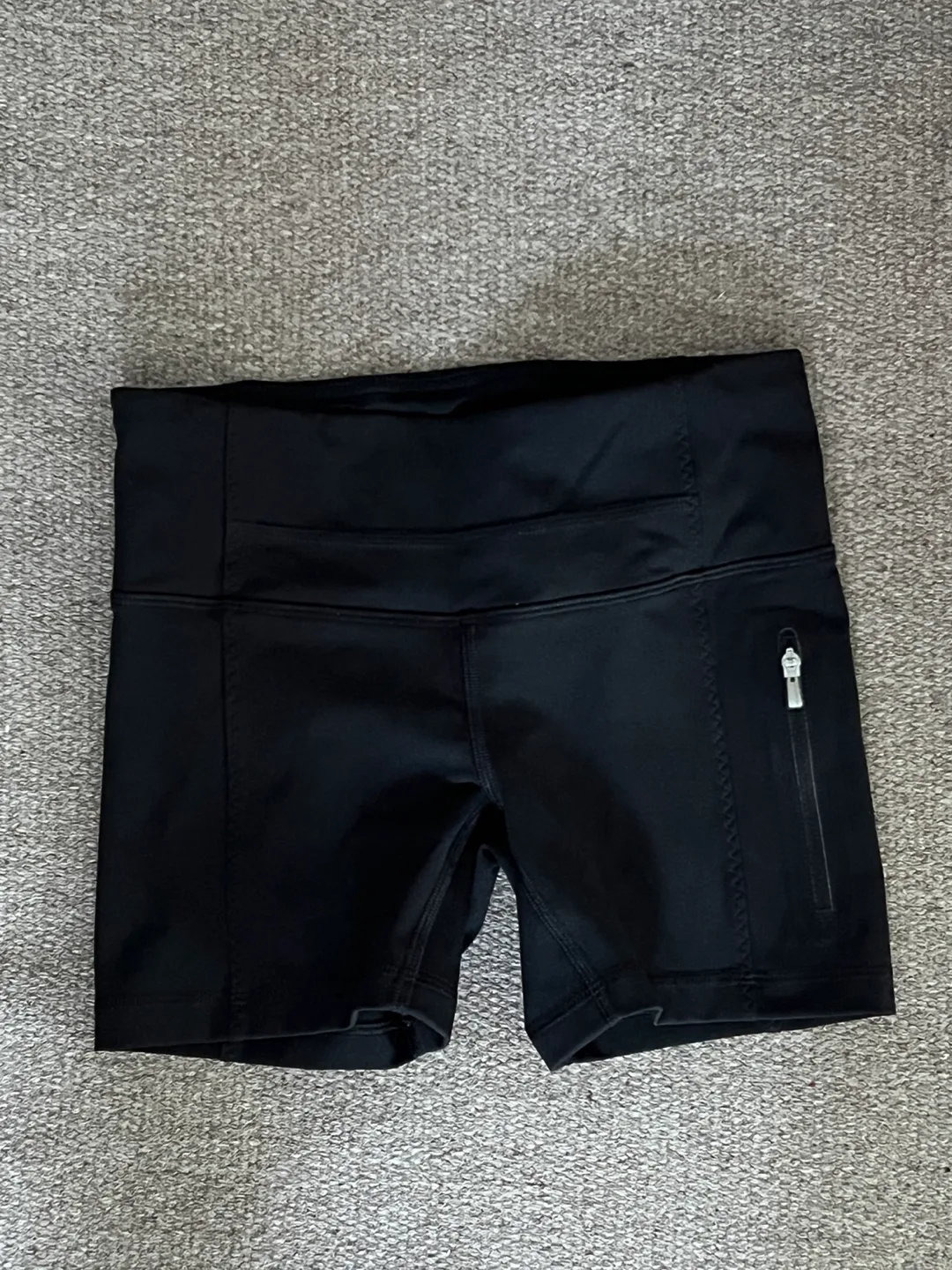 Lululemon Black Running Shorts - Size 2 thumbnail