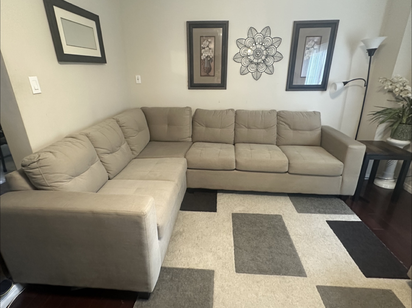 Beige Sectional Sofa