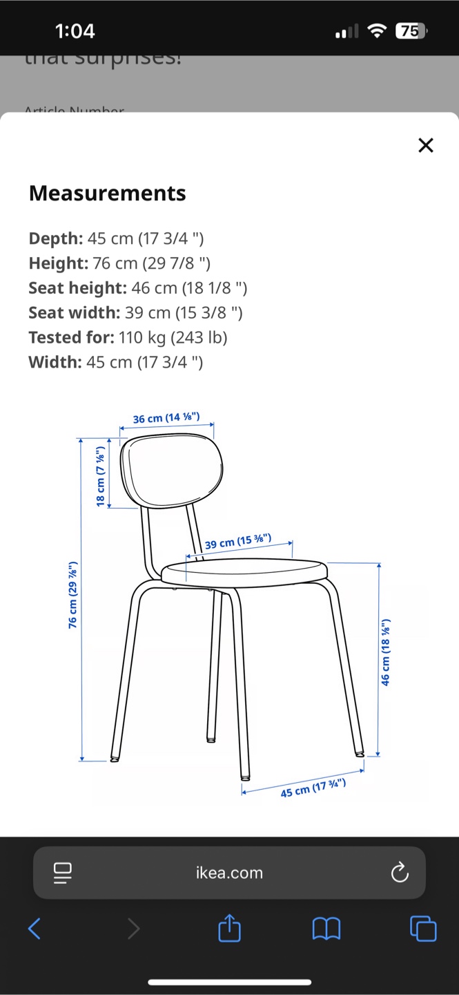 Set of 2 IKEA chairs - photo 3