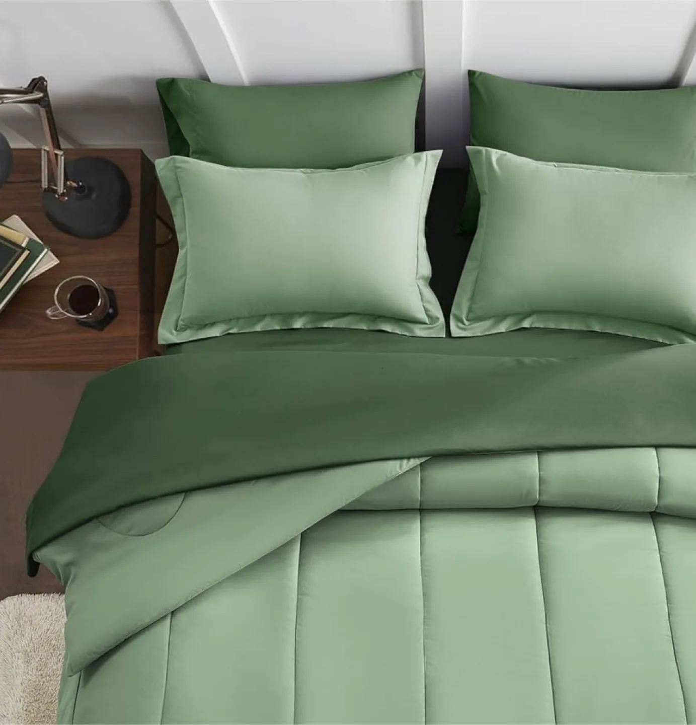 Maple&Stone Queen Comforter Set - Sage Green thumbnail