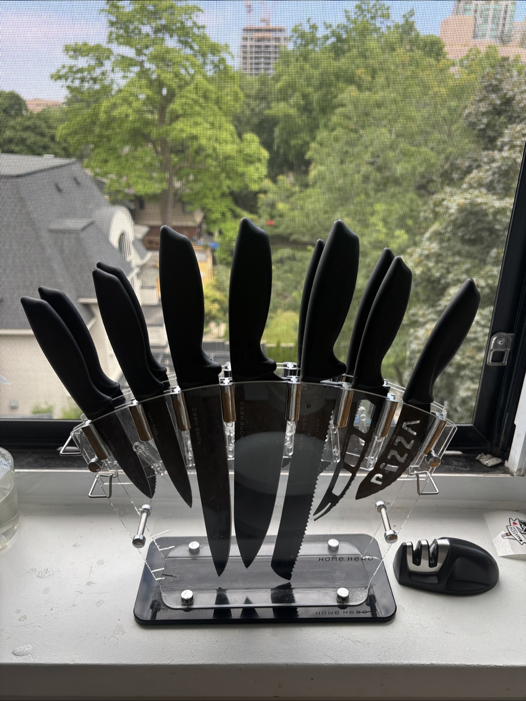 Home Hero Knife Set with Block & Sharpener