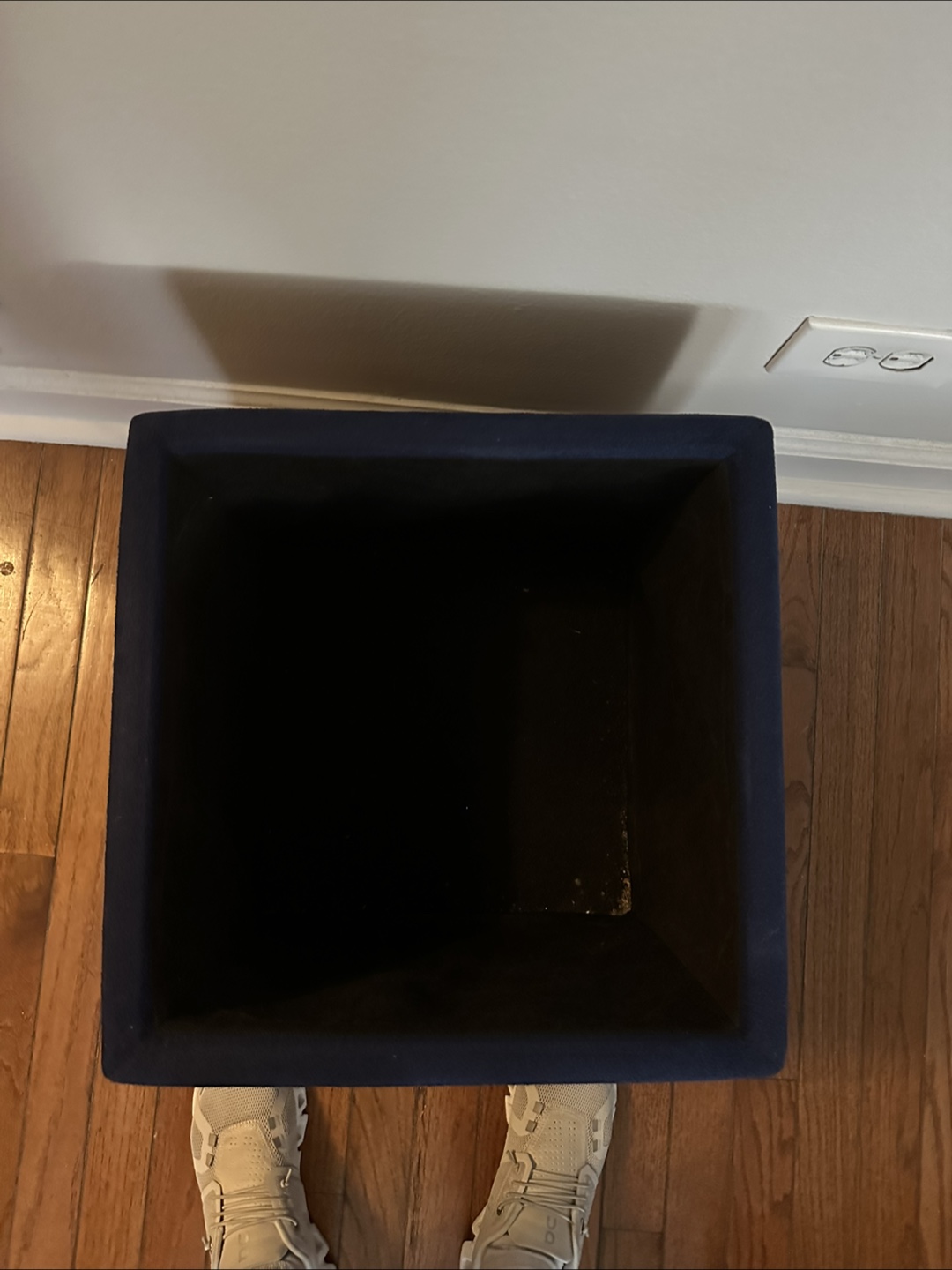 Blue Storage Ottoman - photo 2