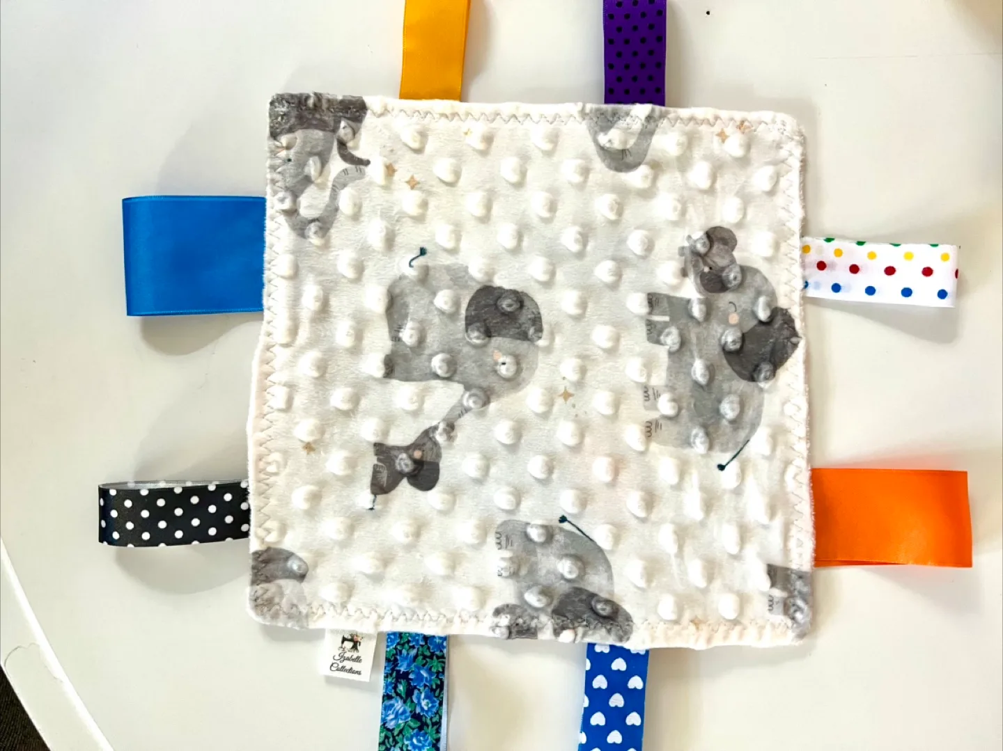 Handmade Taggie Blanket - Sensory Toy image indicator(3)