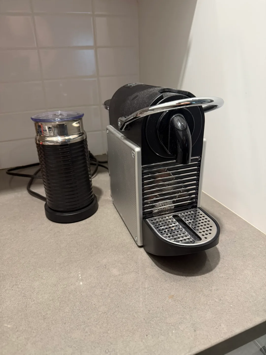 Nespresso Essenza Mini Coffee Maker with Aeroccino thumbnail