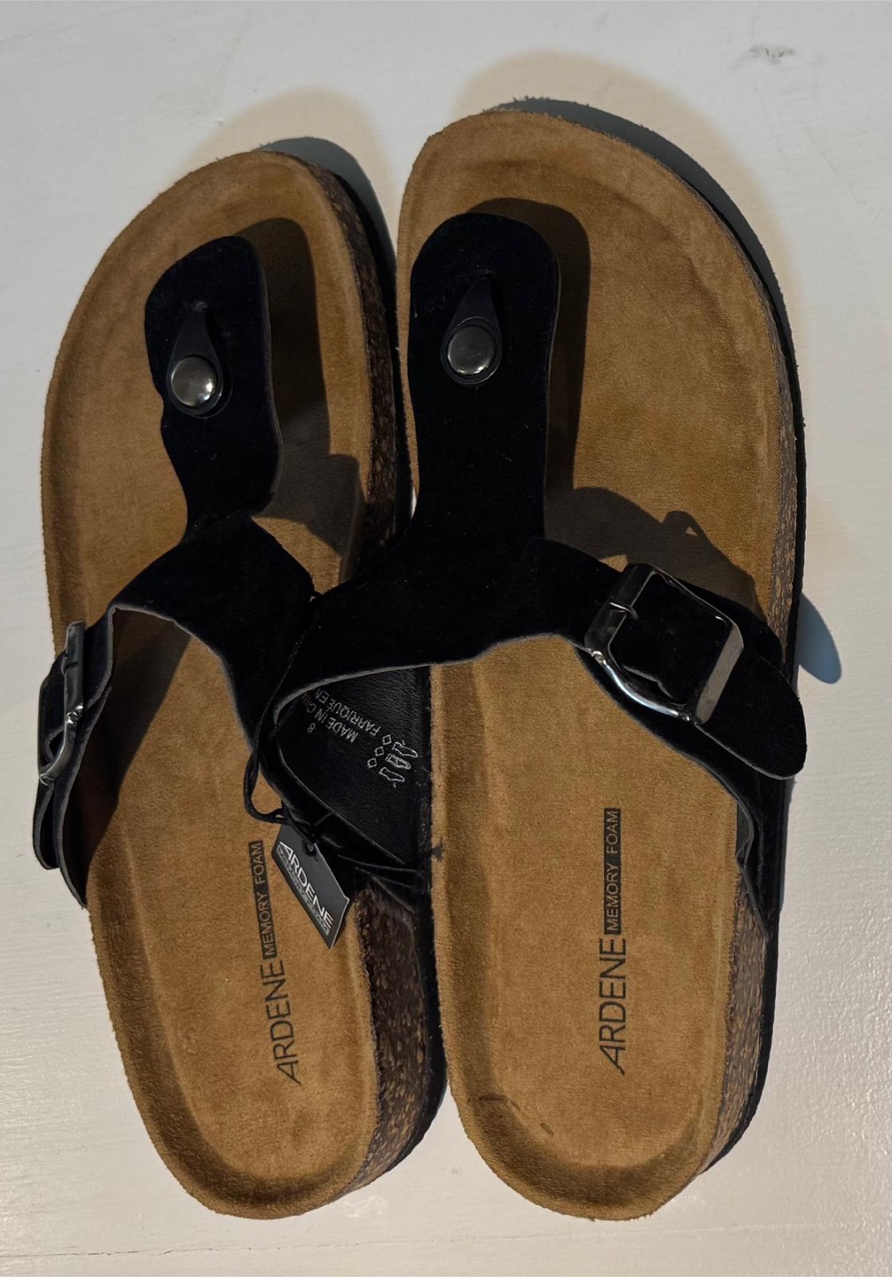 Ardene Memory Foam Black Sandals