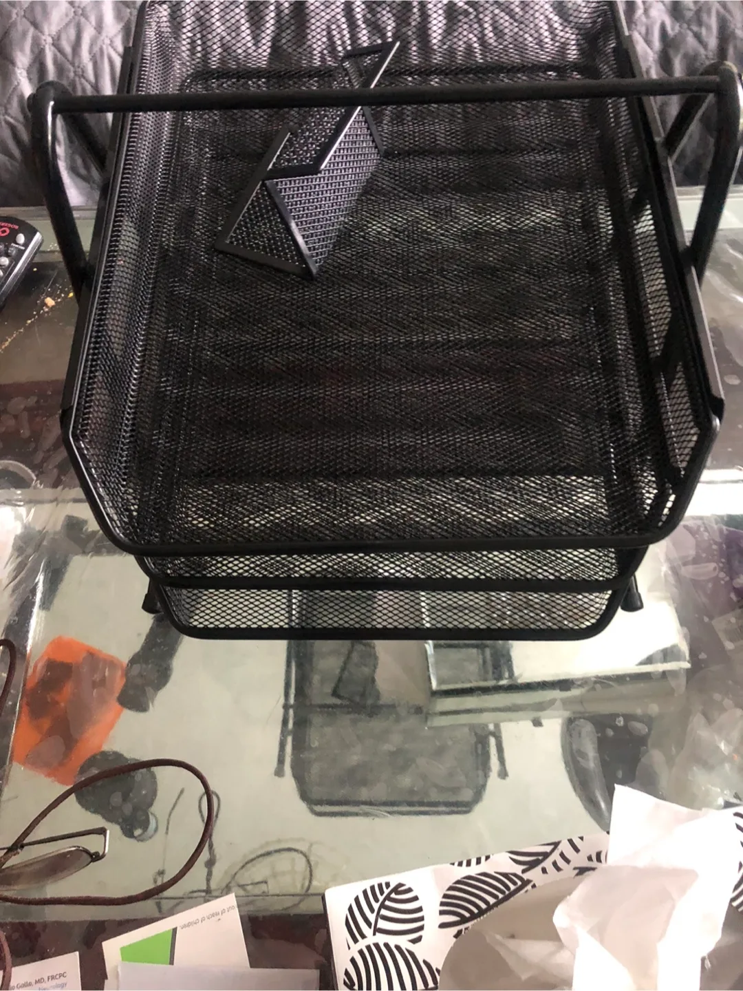 Black Mesh Desk Organizer thumbnail
