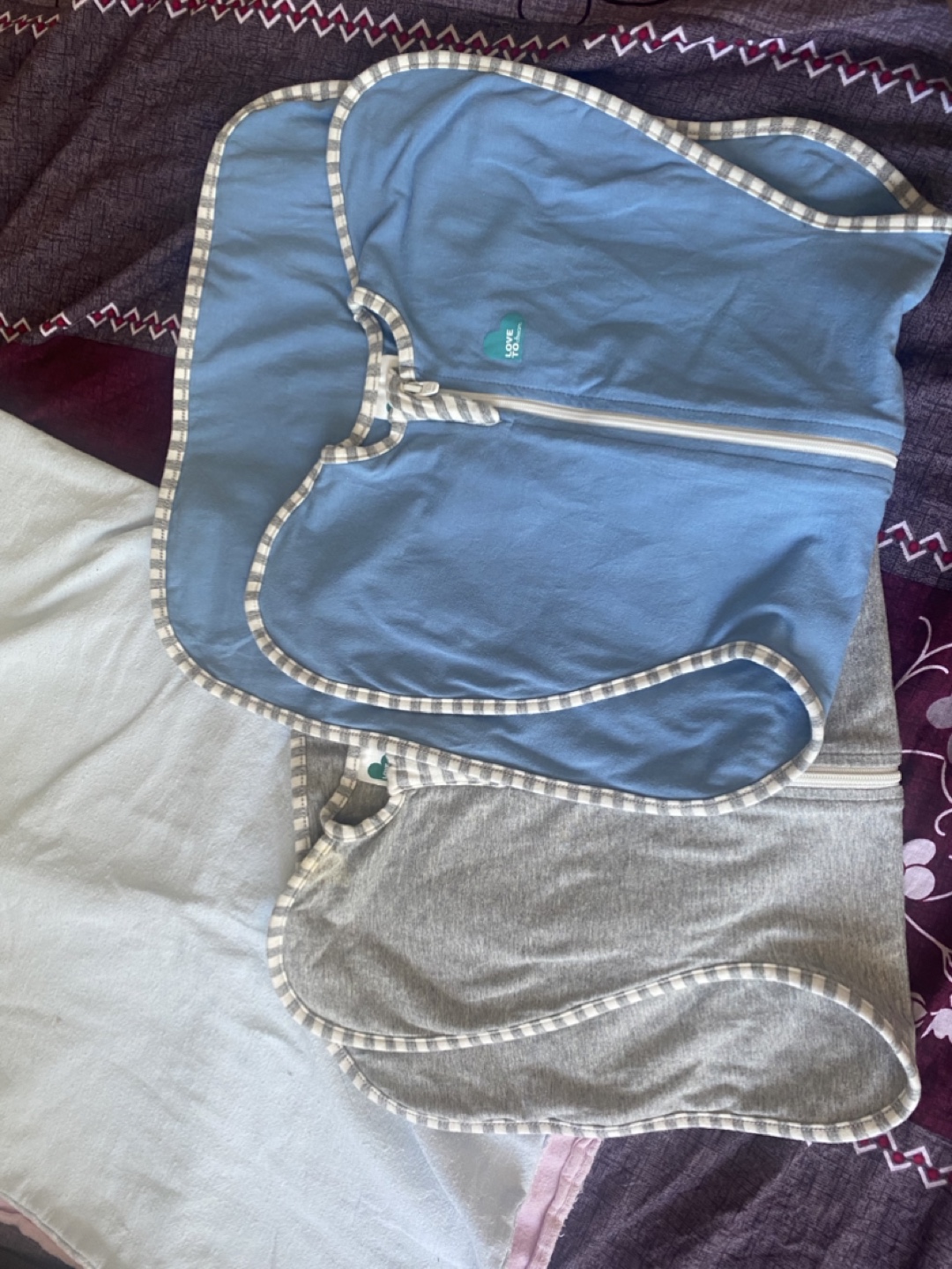 Love To Dream Swaddle UP - Blue & Grey