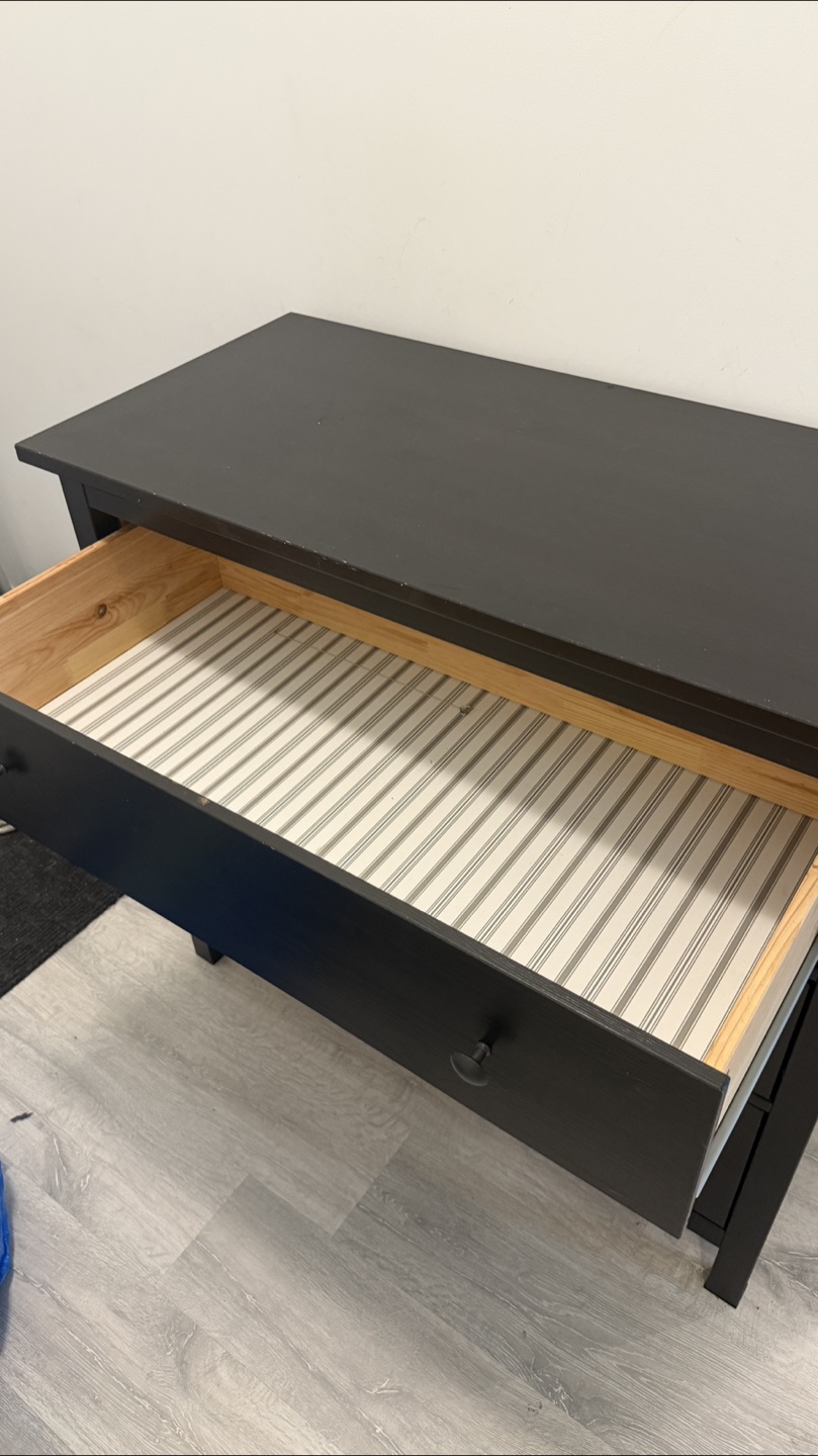 Black 3-Drawer Dresser - photo 4