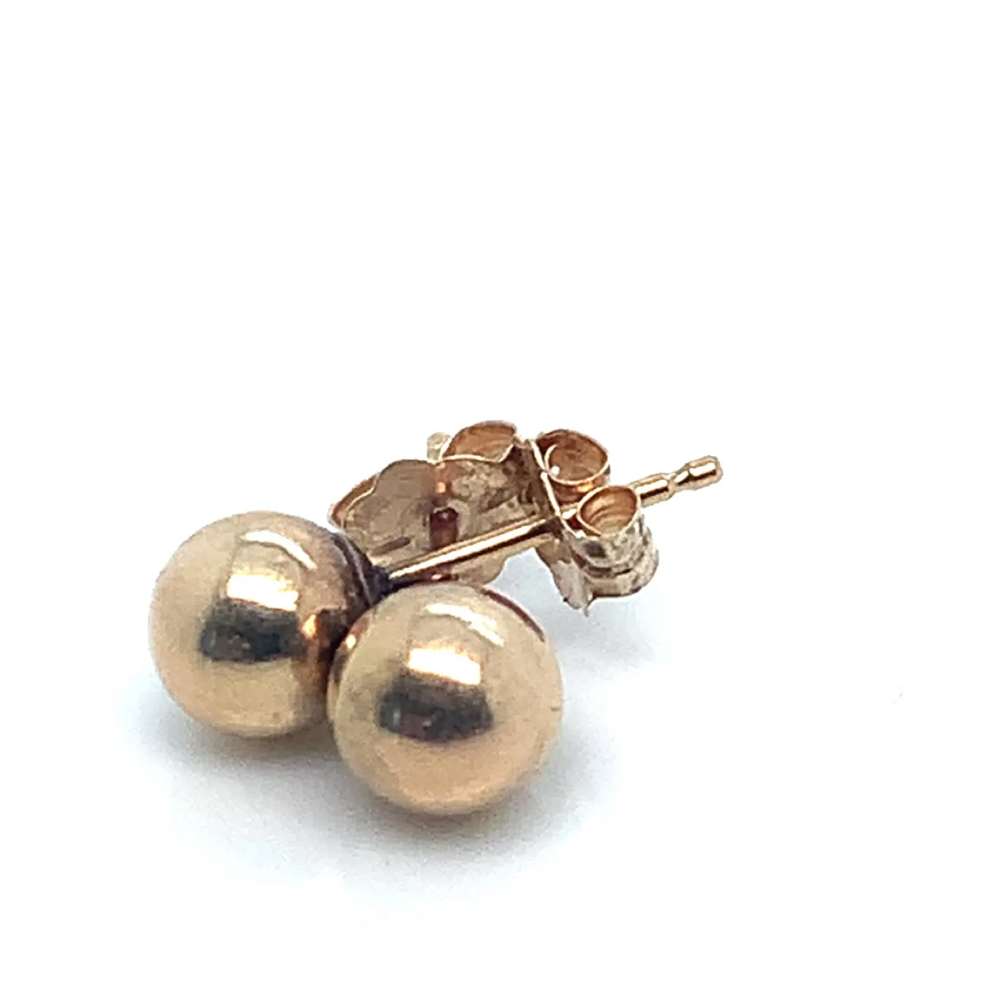 10k Gold Ball 5MM Stud Earrings image indicator(2)