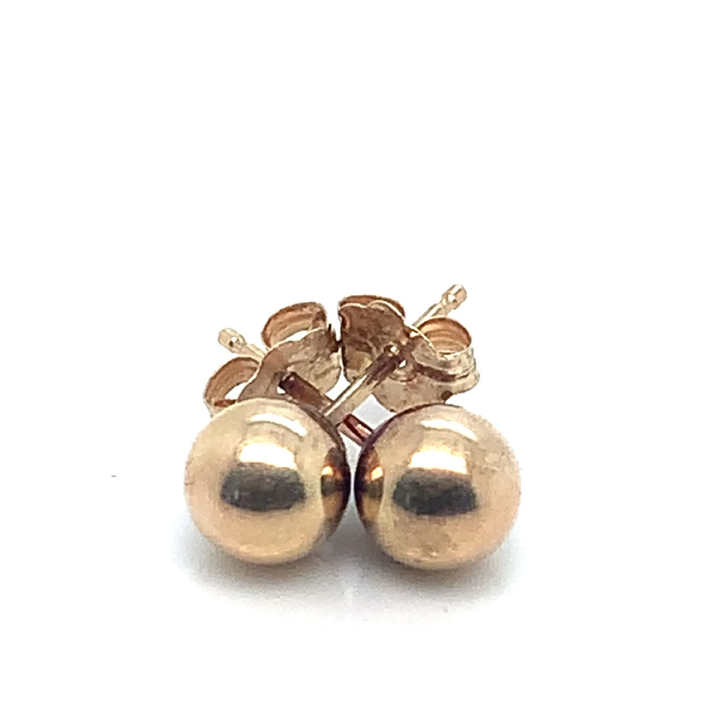 10k Gold Ball 5MM Stud Earrings thumbnail