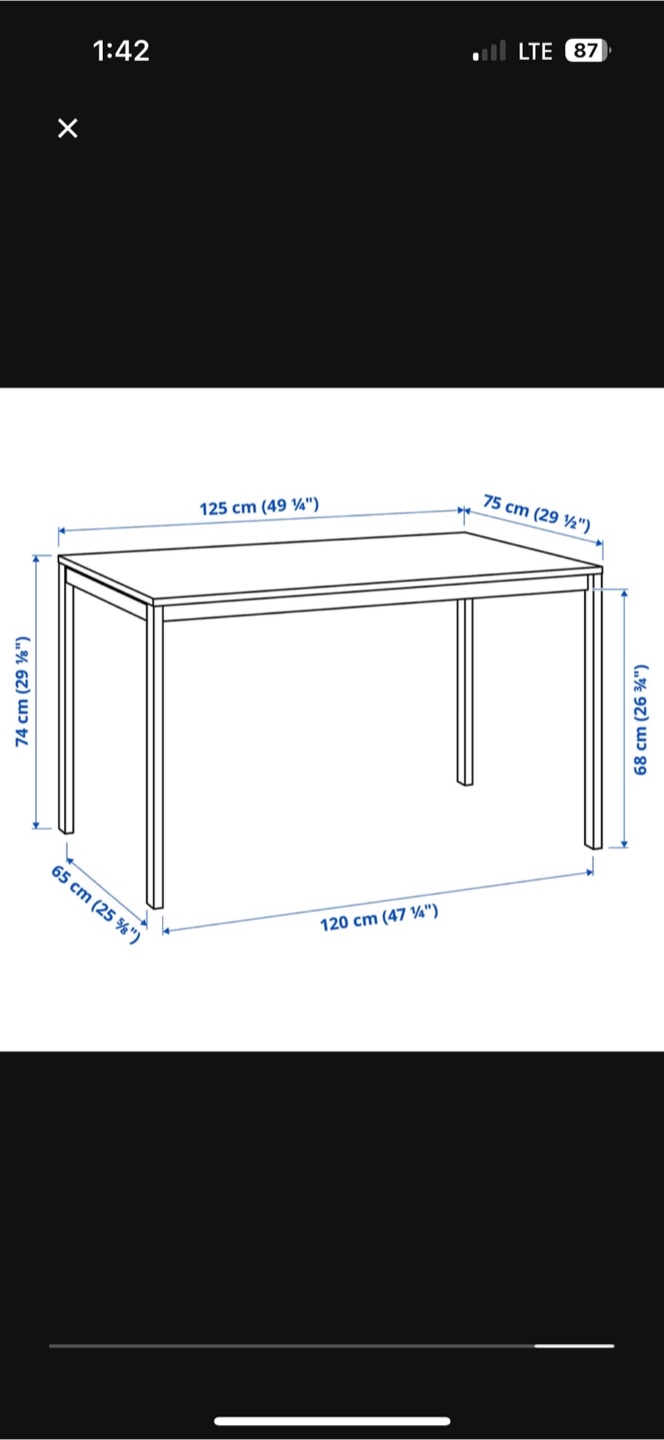 ‼️‼️MOVE OUT SALE - IKEA Melltorp White Table (125x75 cm) - photo 3