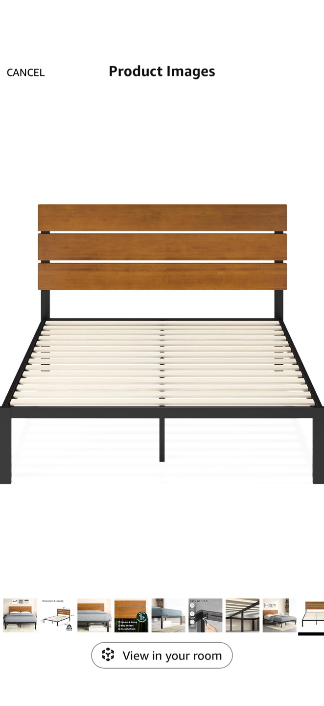Queen Size Bed Frame with Headboard Zinus Sonoma - photo 4