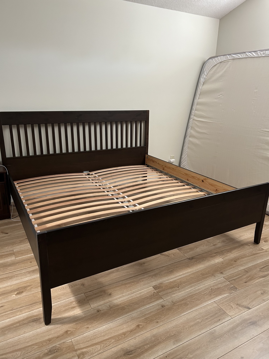 IKEA Idanas king size bed frame, almost new
