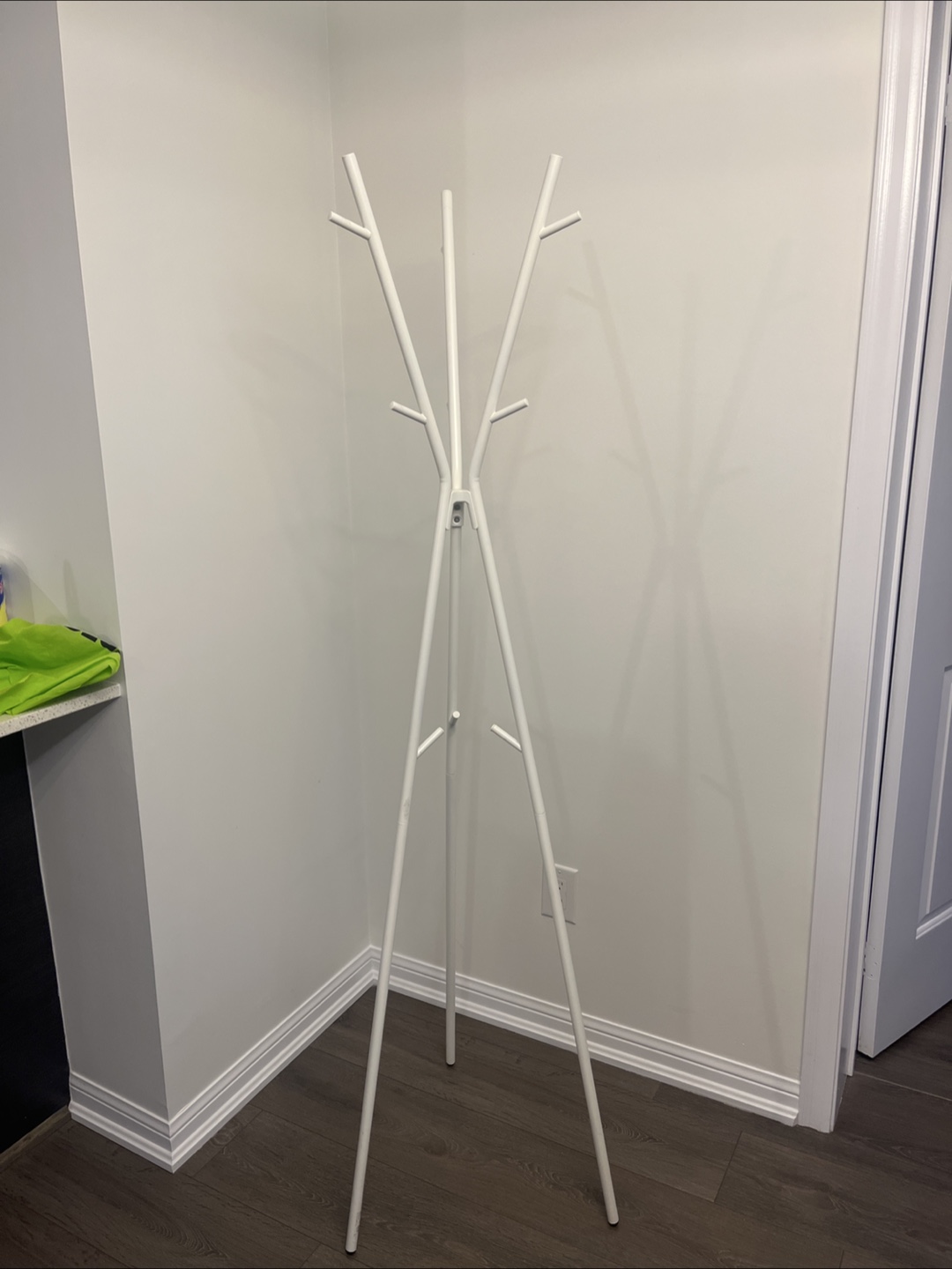 White Coat Rack Stand IKEA