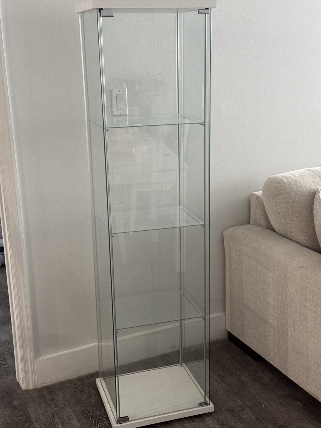 Tall Glass Display Cabinet