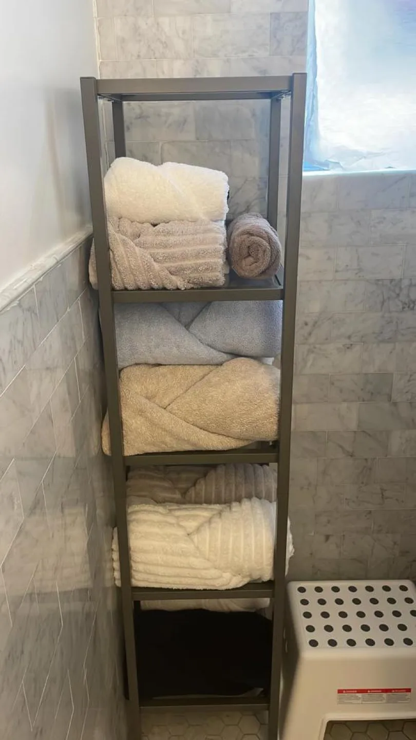 Gray Metal Ladder Shelf thumbnail