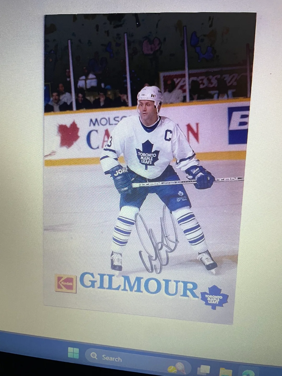 Doug Gilmour Autographed Toronto Maple Leafs Photo thumbnail