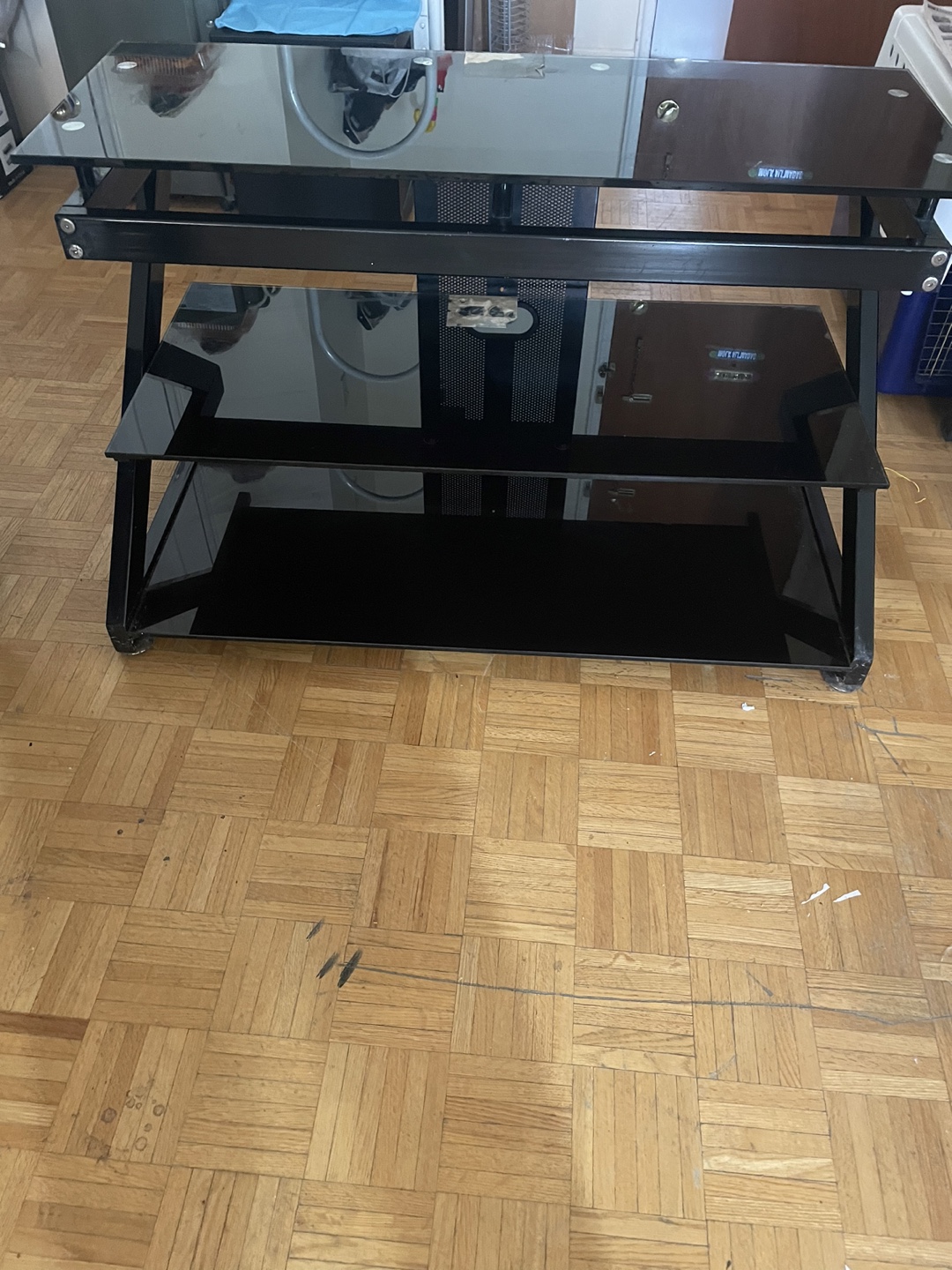 Tv stand glassware