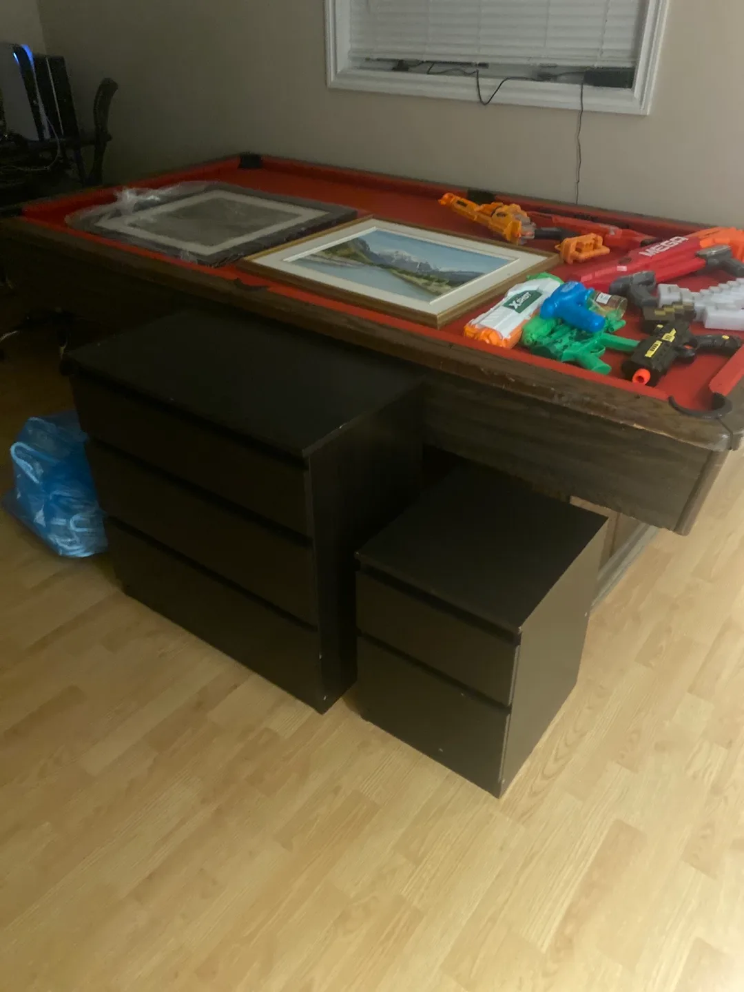 Black 3-Drawer Dresser & 2-Drawer Nightstand Set image indicator(2)