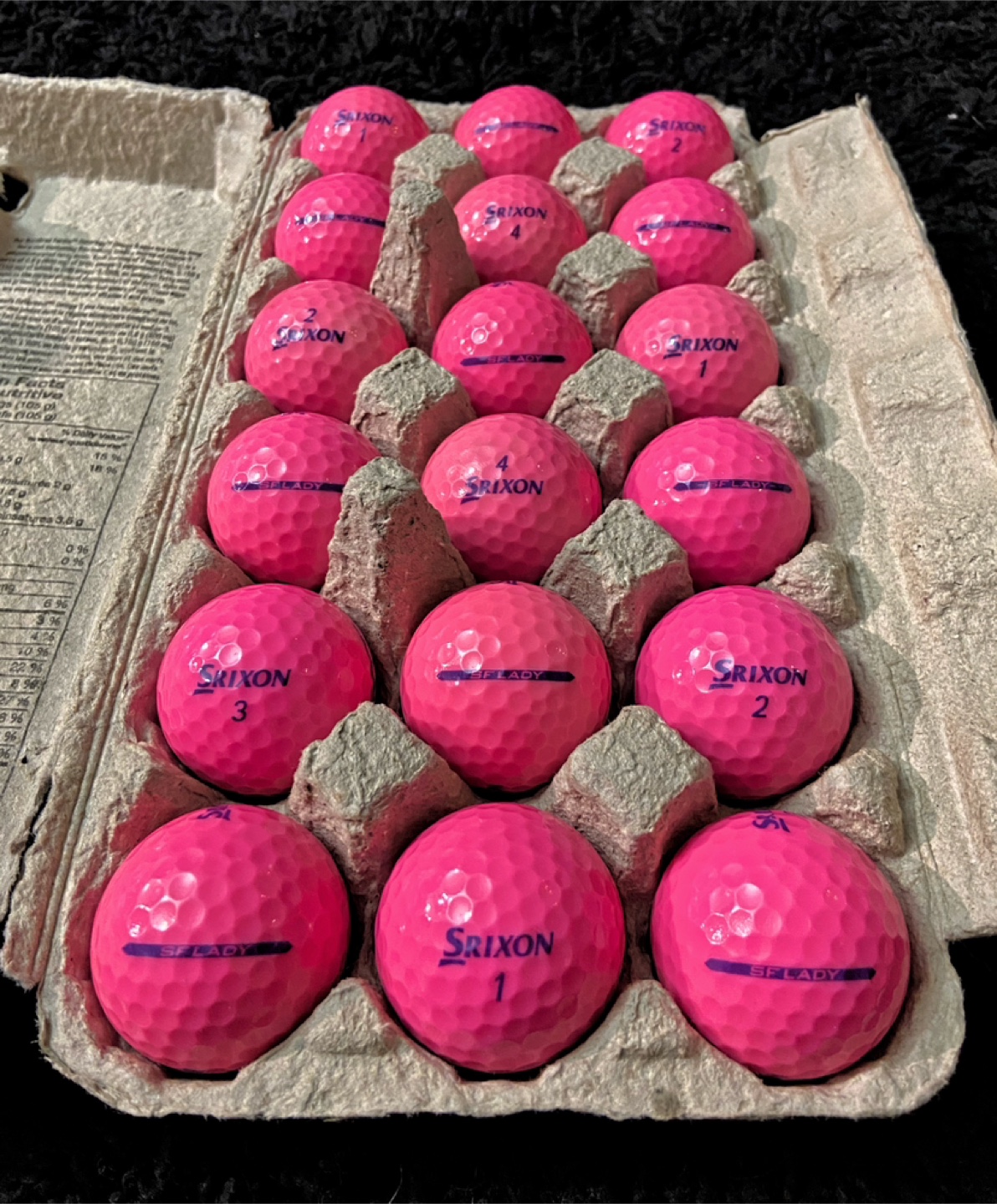18 Srixon Soft Feel Pink Ladies Golf Balls