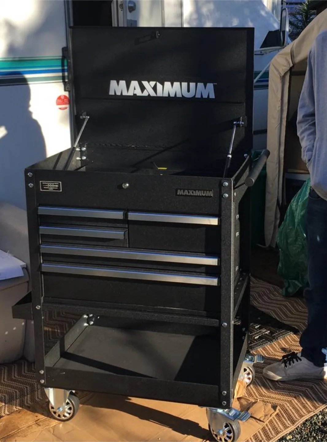 MAXIMUM Heavy-Duty Rolling Tool Chest – 9 Drawers + Top Storage thumbnail