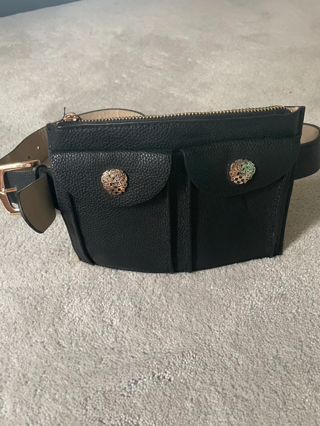 Vince Camuto Black Belt Bag thumbnail