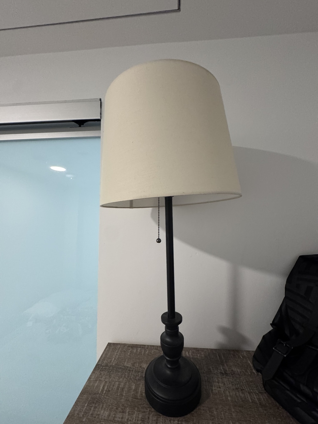 Floor Lamp with Beige Shade