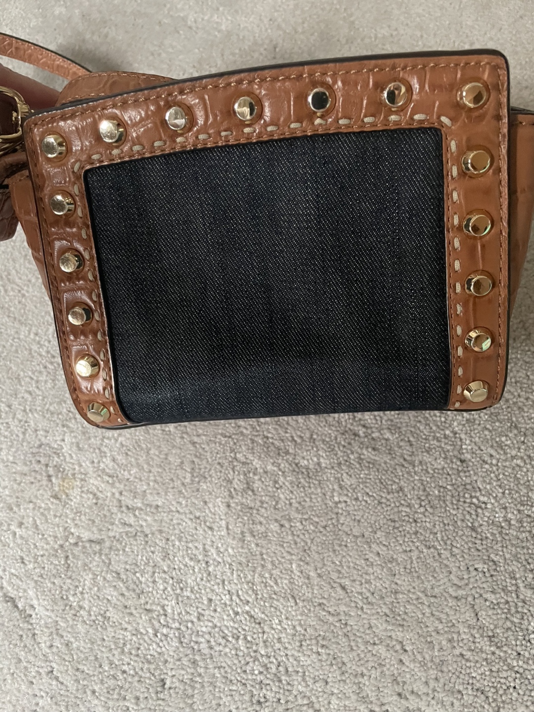 Michael Kors Croc and Denim Crossbody Bag - photo 2