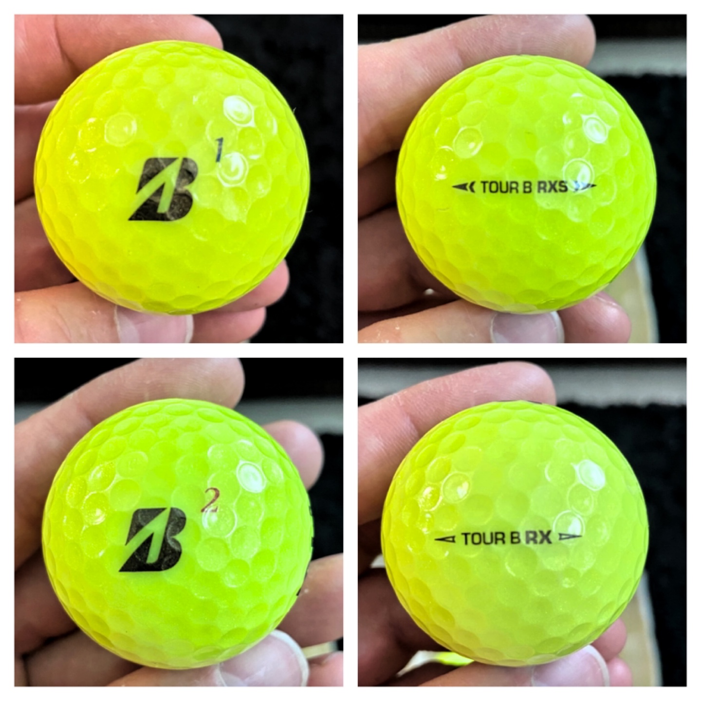 18 Bridgestone Tour B-RX / RXS Yellow Golf Balls - photo 3