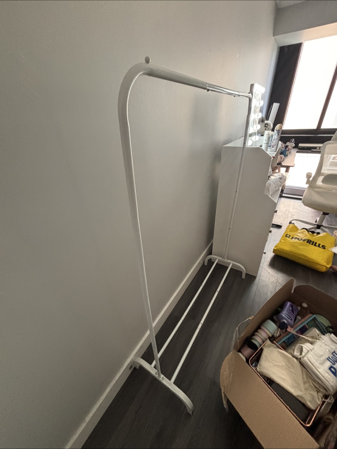 IKEA RIGGA Clothes Coat Rack - White - photo 2