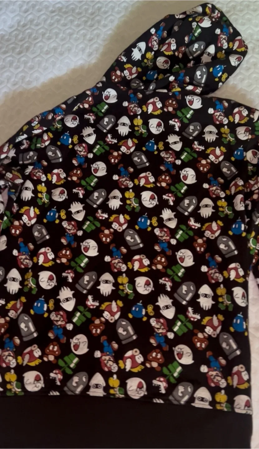 Super Mario Retro Zip Up Hoodie -L (Dixie&Bloor) image indicator(4)