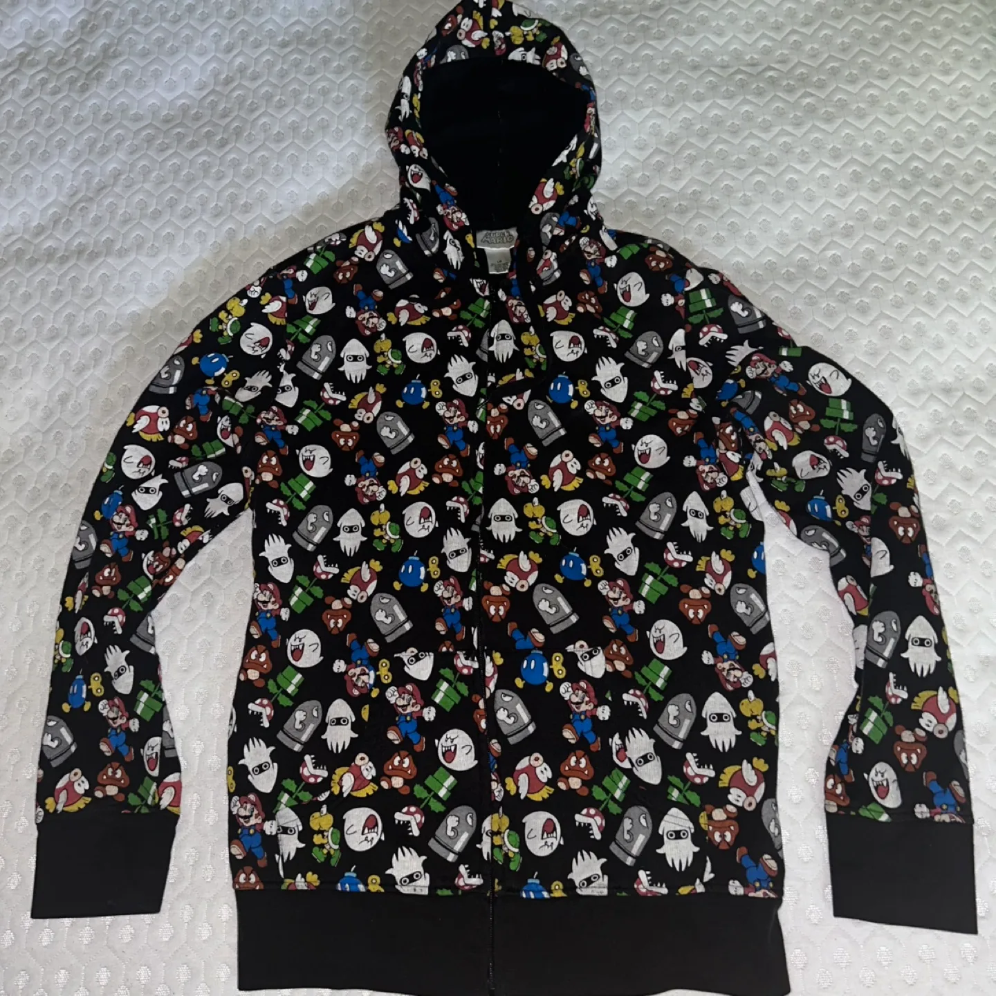 Super Mario Retro Zip Up Hoodie -L (Dixie&Bloor) thumbnail