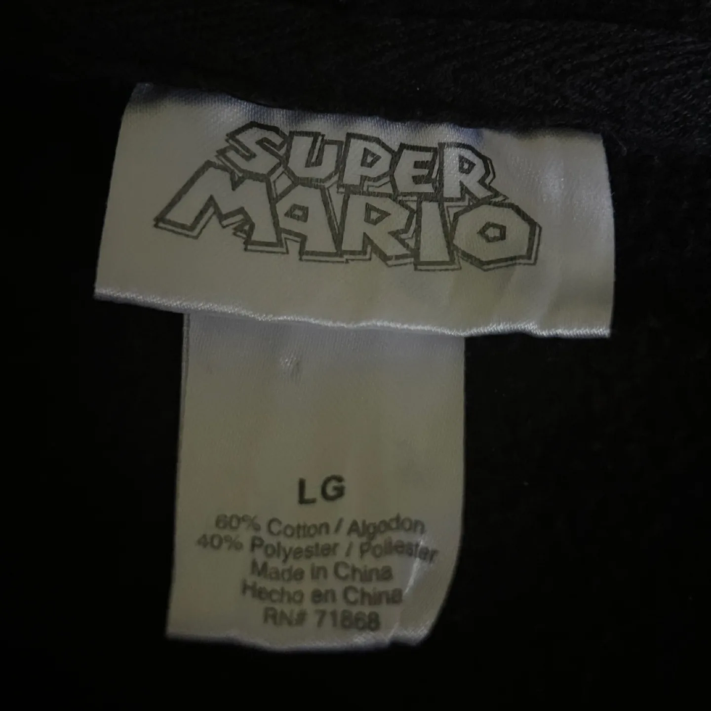 Super Mario Retro Zip Up Hoodie -L (Dixie&Bloor) image indicator(3)