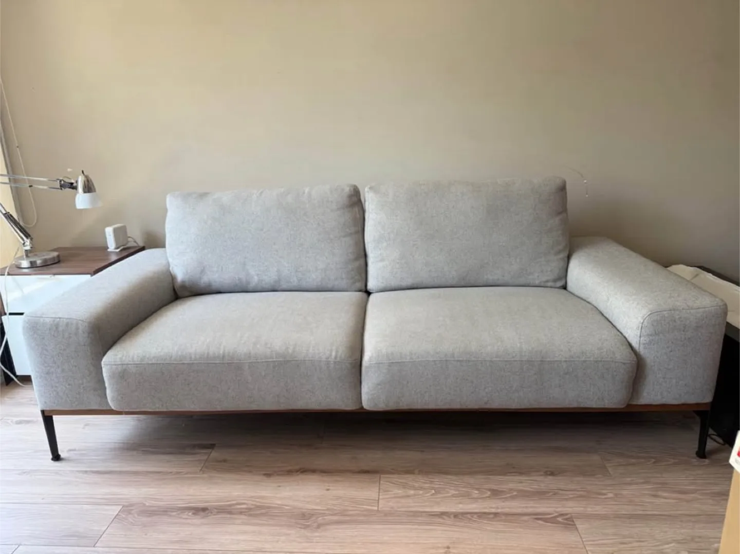 Structube grey 3 seater preston sofa couch (delivery available) image indicator(3)