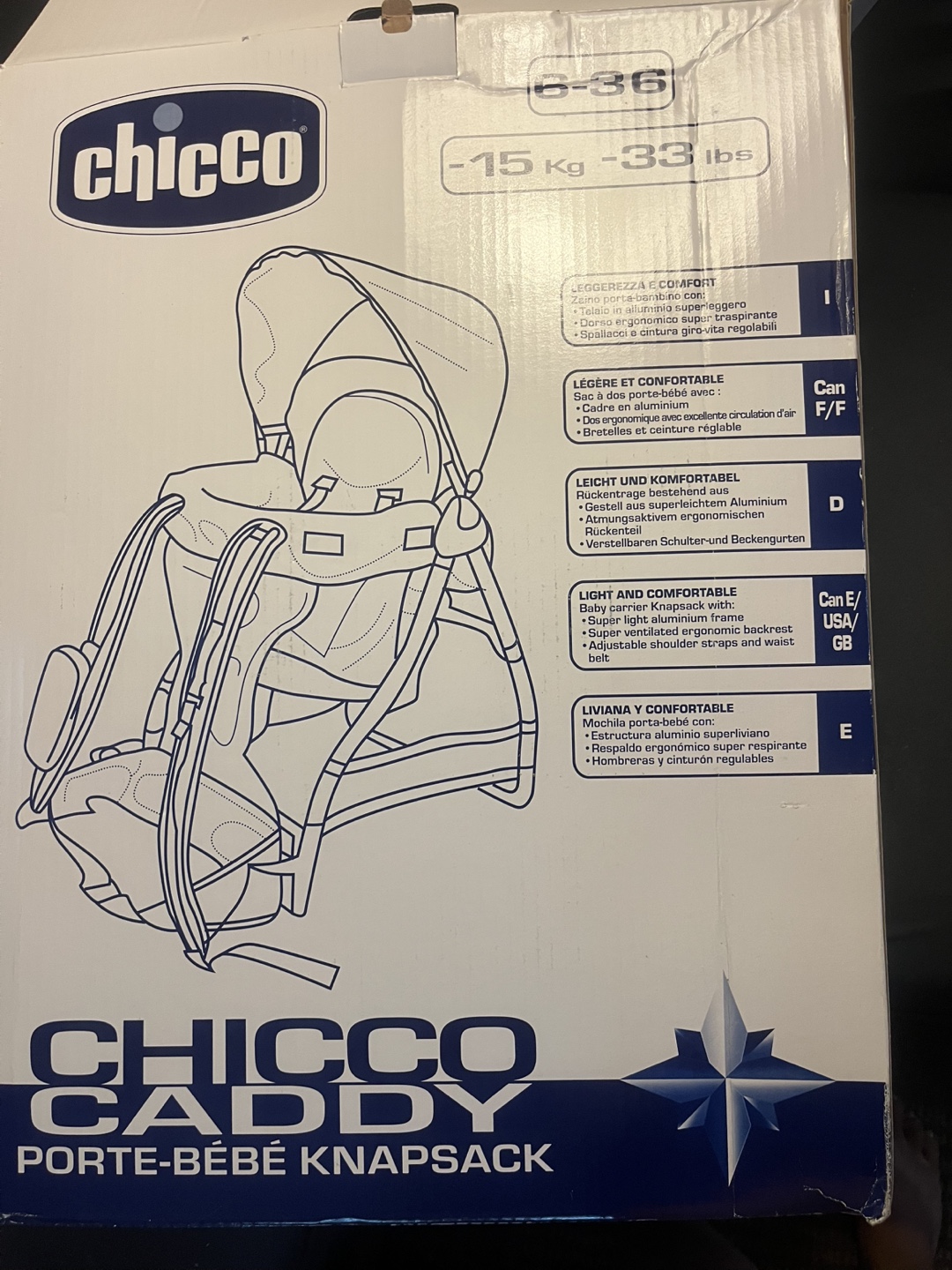 Chicco Caddy Baby Carrier - New!