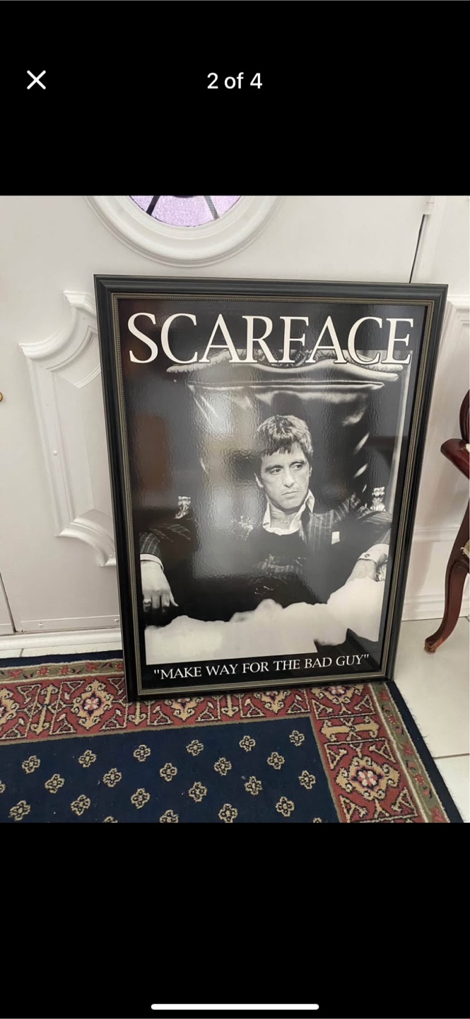 Scarface Framed movie Poster - photo 2
