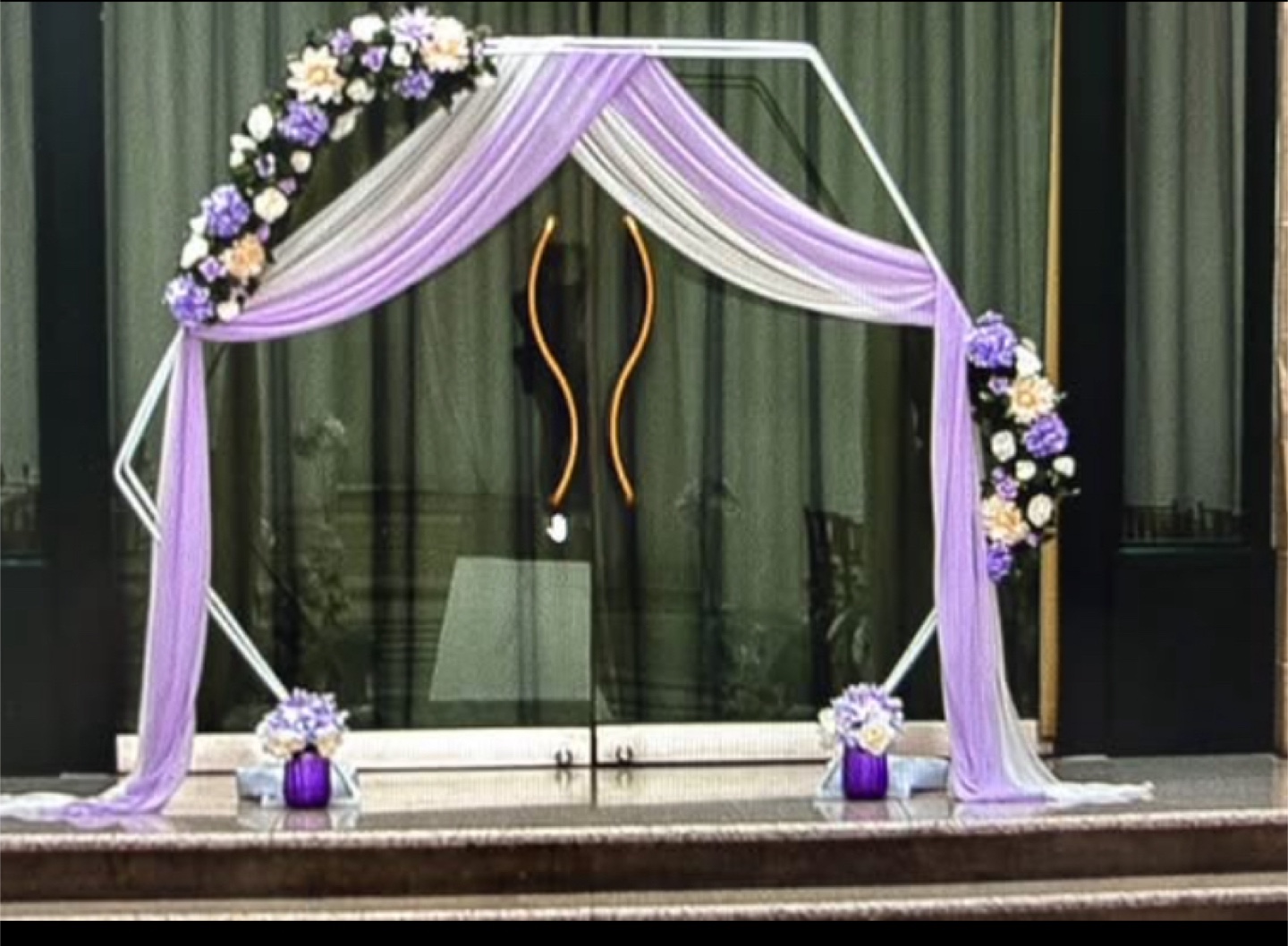 Wedding Arch with Floral Decorations