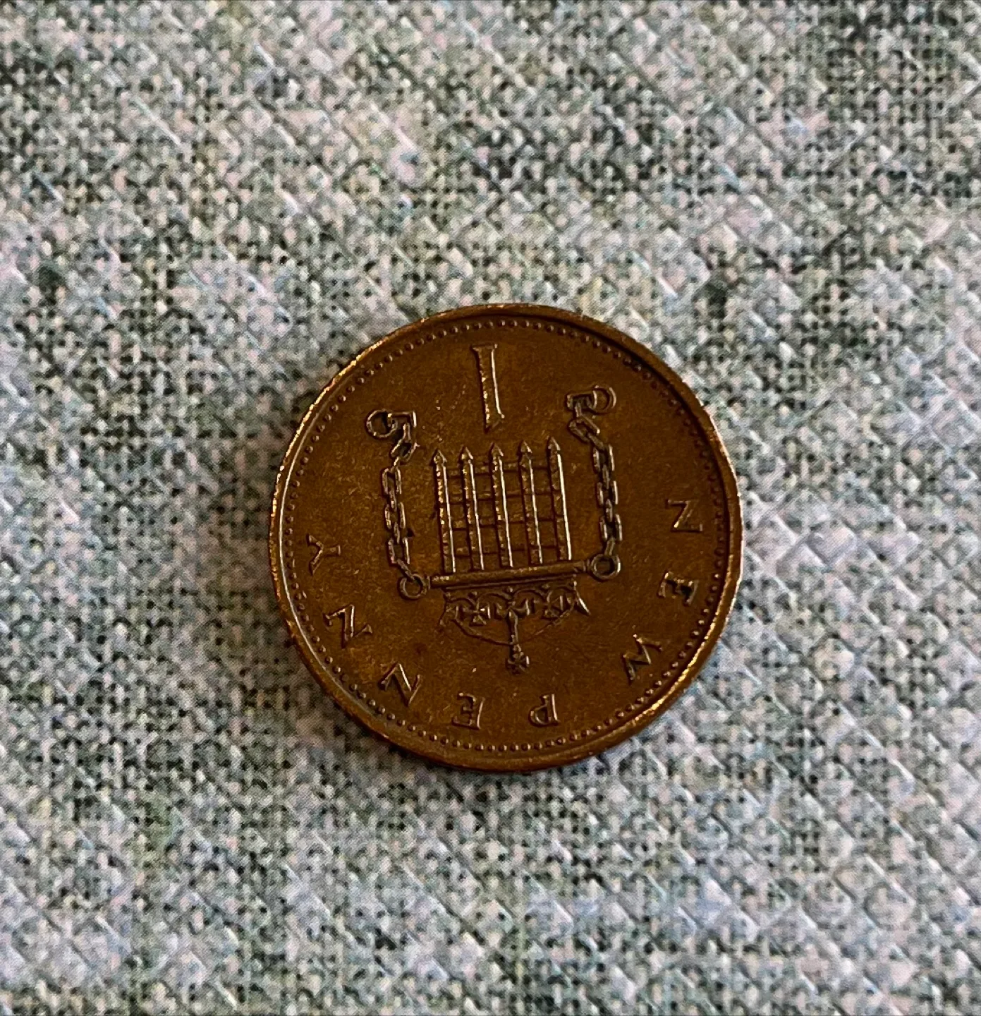 1971 UK New Penny Coin - Queen Elizabeth II thumbnail
