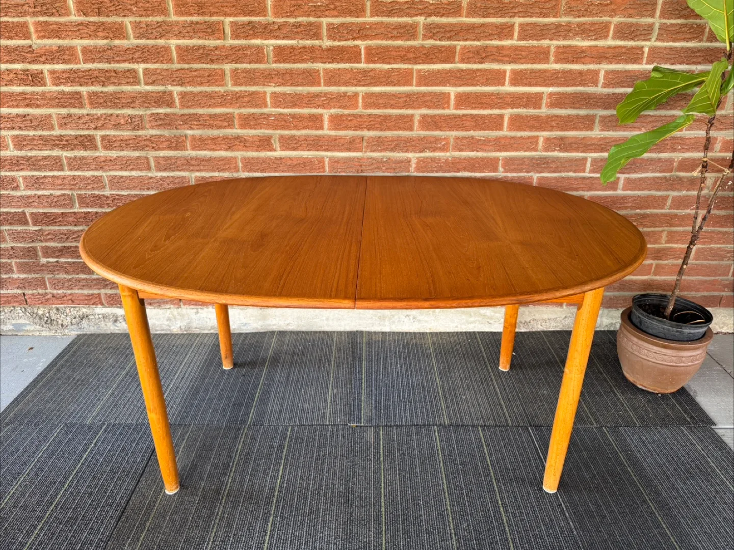 MCM Teak Oval Dining Table thumbnail