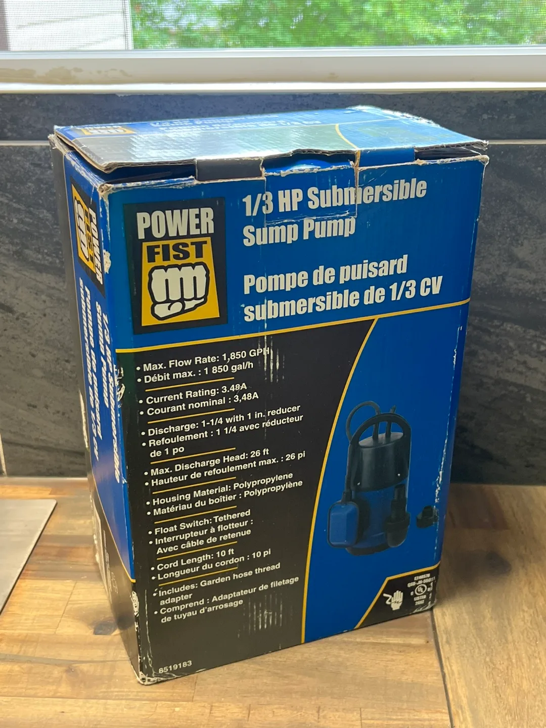 Power Fist 1/3 HP Submersible Sump Pump - New in Box! thumbnail