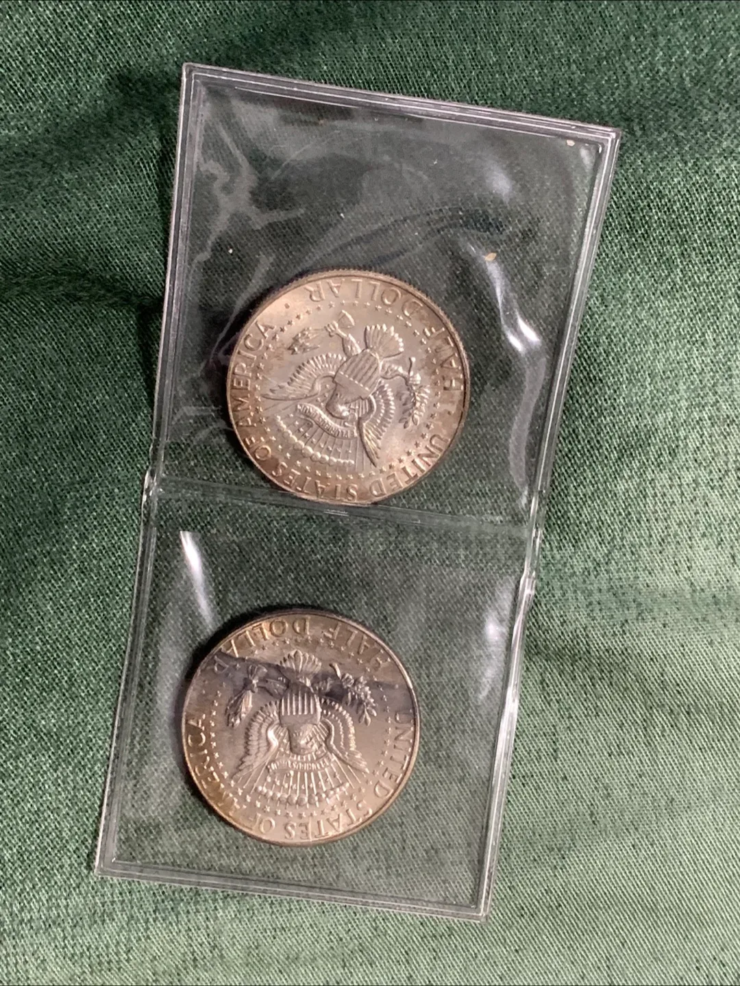 Two 40% Silver Kennedy Half Dollars (1967) thumbnail