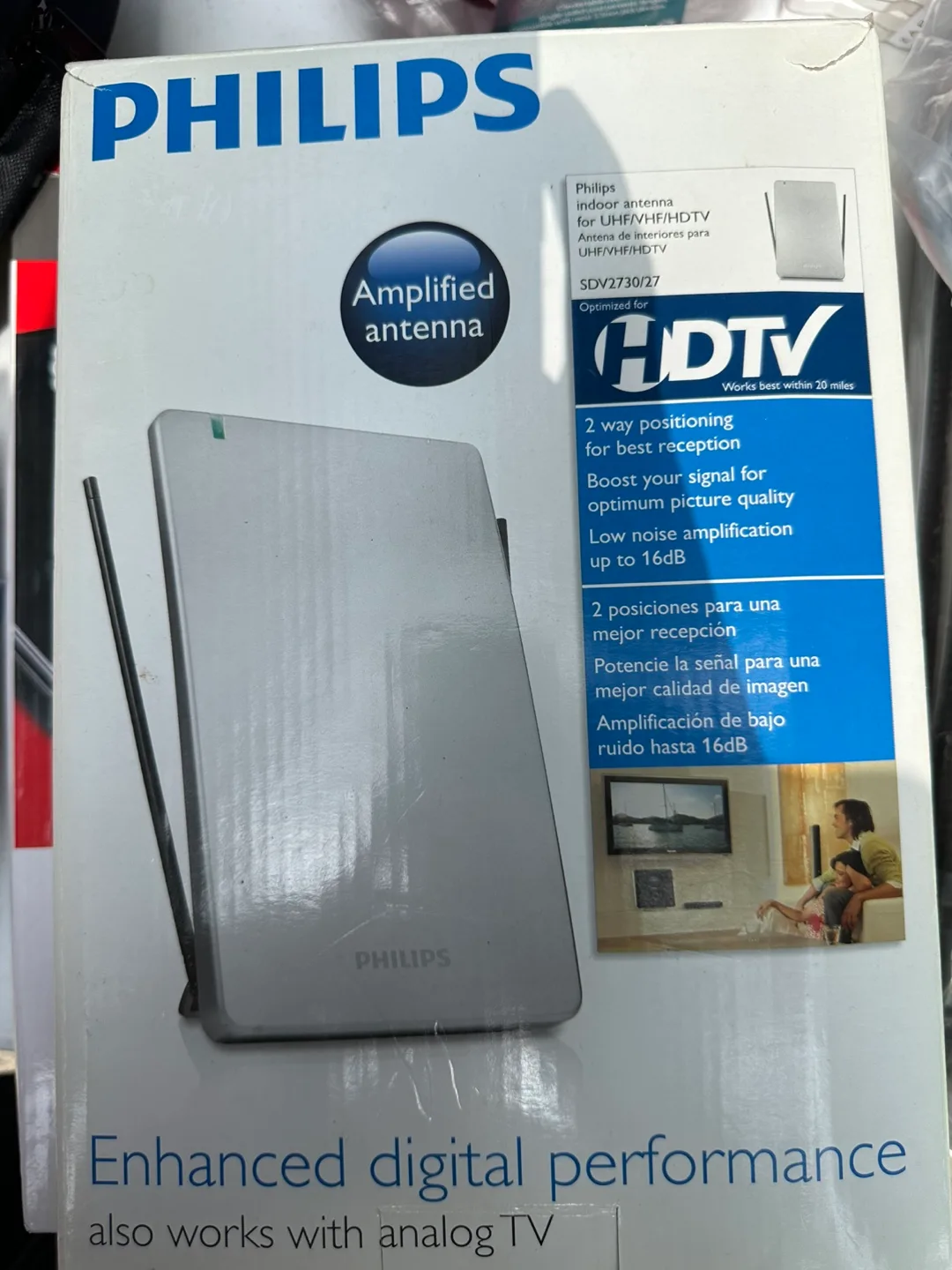 Philips SDV2730/27 Amplified HDTV Antenna thumbnail