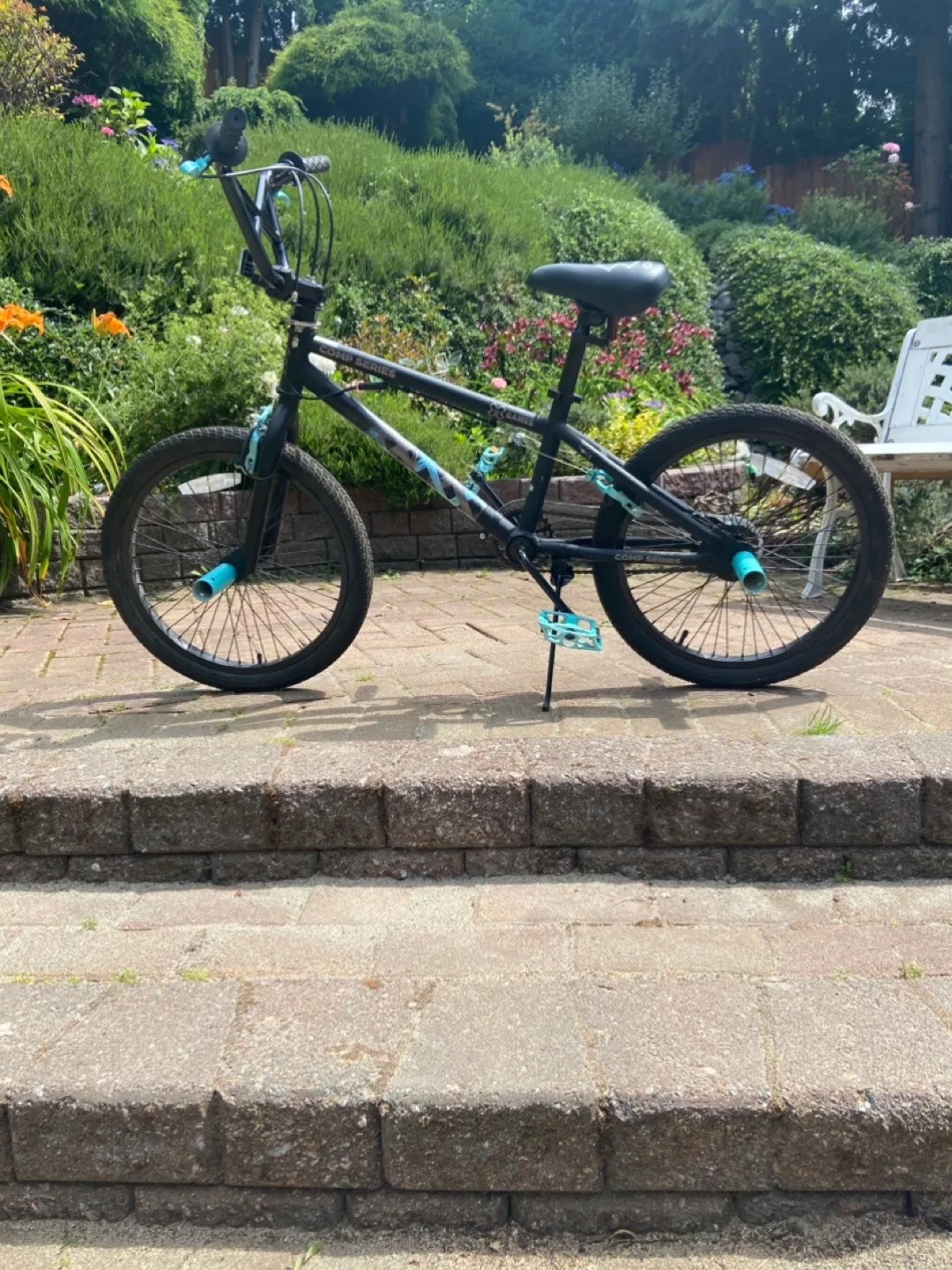 X Games BMX Bike - Black & Turquoise thumbnail